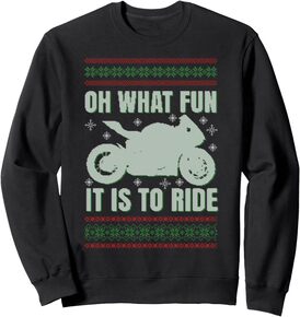 Braap! Sport Motorcycle Racer Ugly Knit Christmas Gift Idea Sweatshirt